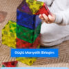 5 Toyzal Magnatix 72 Parça Manyetik Yapı Oyuncak Seti – Büyük Set Eğitici Mıknatıslı STEM Oyuncak